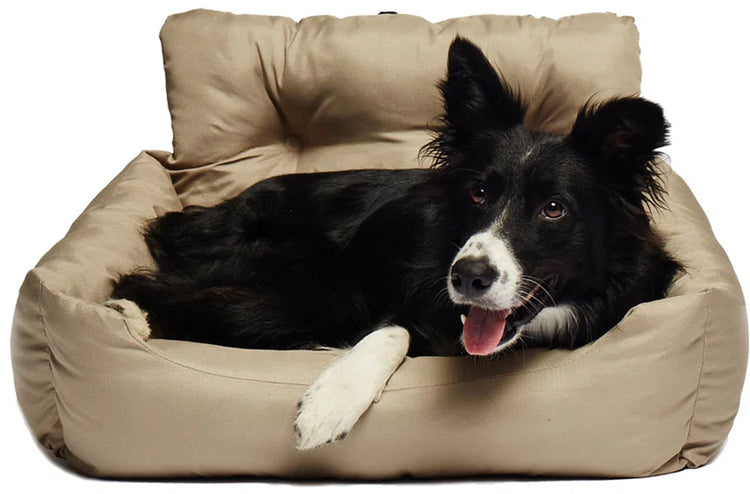 Sheard Seat Belt Compatible Travel Pet Bed