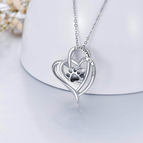 Forever in My Heart – Paw Print Urn Necklace - The Max & Rex Collection