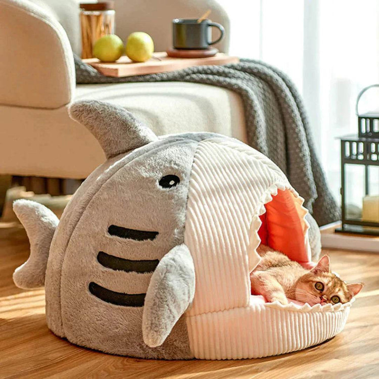 Luxury Plush Shark Pet Bed - The Max & Rex Collection