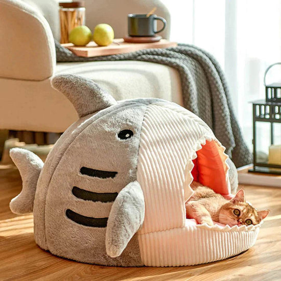Luxury Plush Shark Pet Bed - The Max & Rex Collection