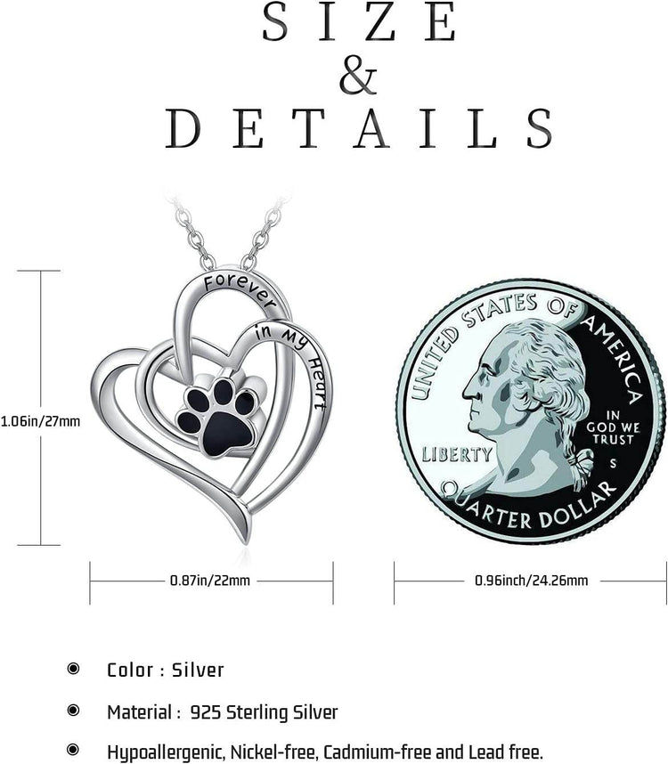 Forever in My Heart – Paw Print Urn Necklace - The Max & Rex Collection