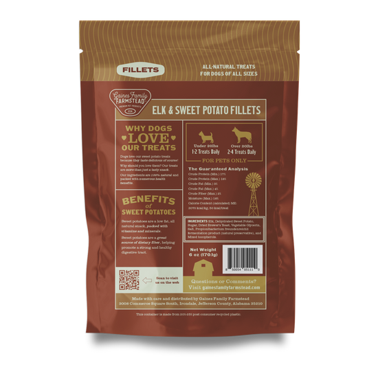 Elk and Sweet Potato Fillets