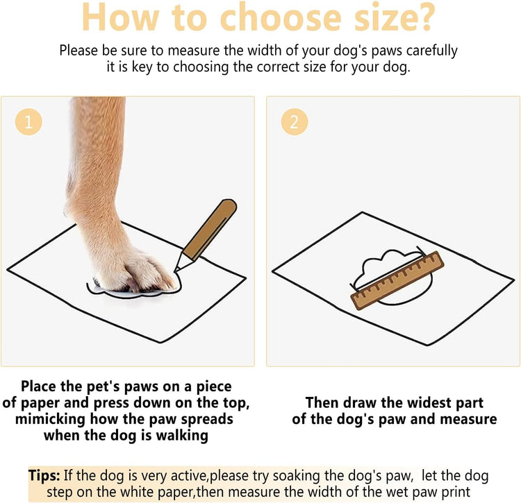 Dog Shoes, Dog Sandals for Hot Pavement, Non-Slip Waterproof Dog Booties for Winter Snowy Day and Summer, Adjustable Straps Easy-Clean Beach Outdoor Pet Boots Rugged Sole-4Pcs Beige