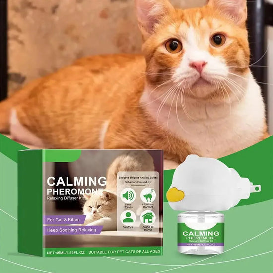 Cat Calming Diffuser Kit β Complete Pheromone Relaxation Set (45ml Refill + Heater)