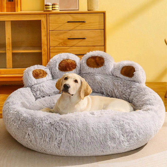 Big Paw Plush Pet Sofa Bed β Washable Dog & Cat Bed with Calming Raised Edges (Small to XL) - The Max & Rex Collection