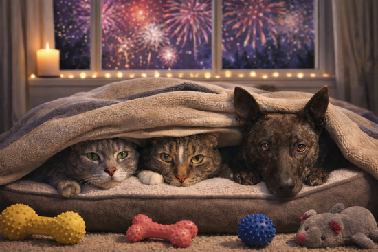 Peaceful Paws: Keeping Pets Calm During New Year’s Fireworks