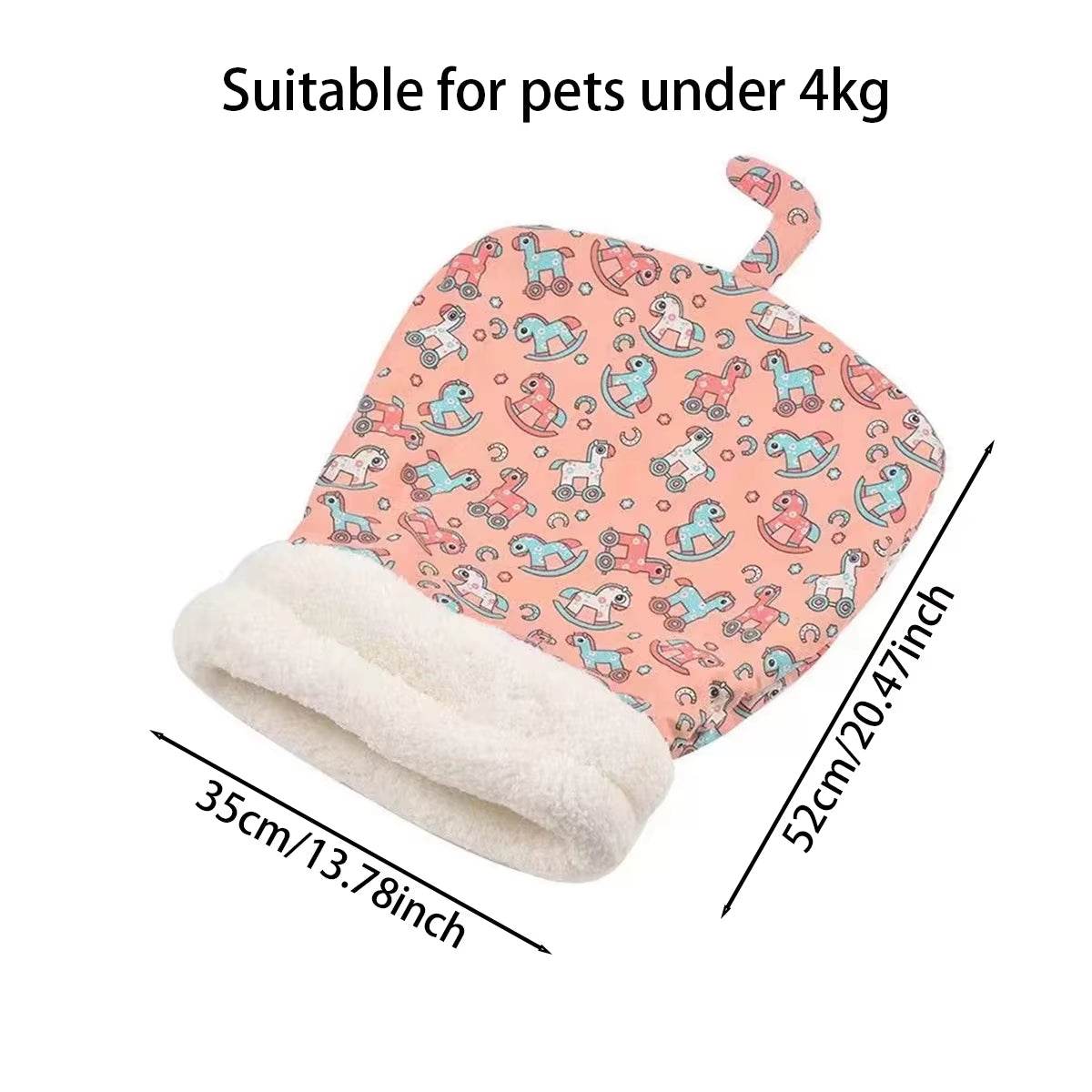 Fluffy Cat Sleeping Bag - Thickened Winter Pet Pocket Bed | Ultra-Soft Warm Quilt Nest for Cats & Small Dogs - The Max & Rex Collection