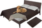 Easy-Going 100% Waterproof Dog Bed Cover Washable Couch Cover Non-Slip Sofa Cover Leakproof Blanket Furniture Protector Cover Reusable Incontinence Bed Underpads for Pets Kids Dog Cat(68X82 In,Gray) - The Max & Rex Collection