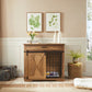 Large Dog Crate Furniture with Barn Door and 1 Drawer - The Max & Rex Collection
