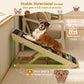 Wooden Dog Ramp Adjustable Folding Portable Pet Ramp
