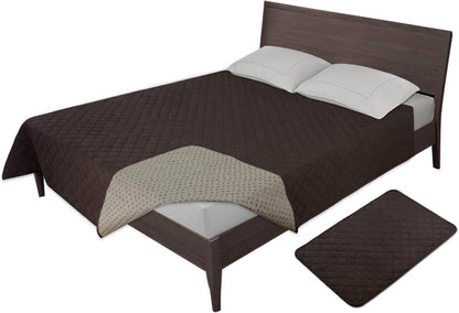 Easy-Going 100% Waterproof Dog Bed Cover Washable Couch Cover Non-Slip Sofa Cover Leakproof Blanket Furniture Protector Cover Reusable Incontinence Bed Underpads for Pets Kids Dog Cat(68X82 In,Gray) - The Max & Rex Collection