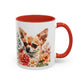 Chihuahua Floral Mug | 15oz Coffee Mug for Dog Lovers