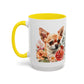 Chihuahua Floral Mug | 15oz Coffee Mug for Dog Lovers