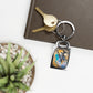 Personalized Rectangle Photo Keyring — Custom Pet Photo Metal Keychain