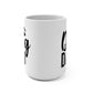 Dog Dad 15oz Ceramic Mug — Paw Print Coffee Cup, Gift for Dog Lovers
