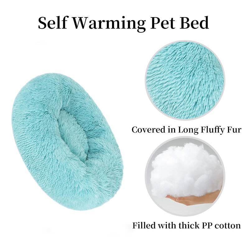 Orthopedic Anti-Anxiety Donut Bed for Dogs & Cats – Soft, Washable, Cozy - The Max & Rex Collection