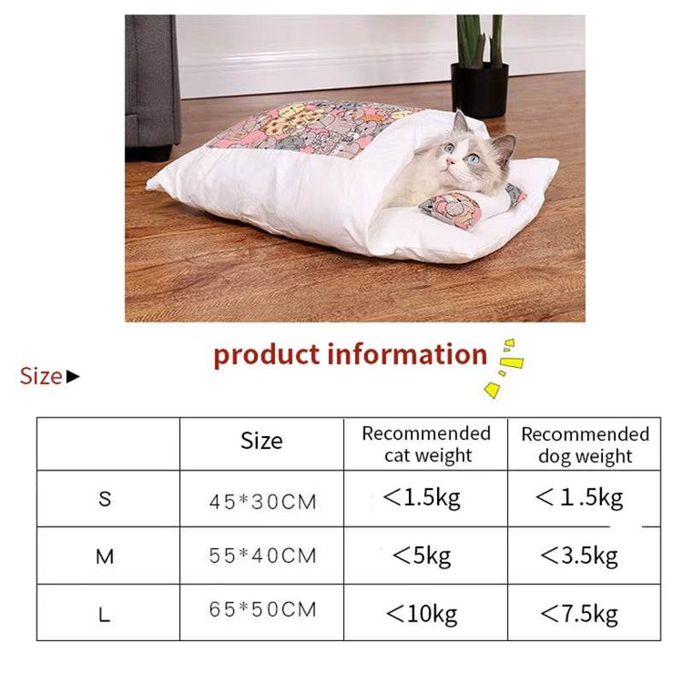 Removable Dog Cat Bed Cat Sleeping Bag Sofas Mat Winter Warm Cat House Small Pet Bed Puppy Kennel Nest Cushion Pet Sofa Products - The Max & Rex Collection