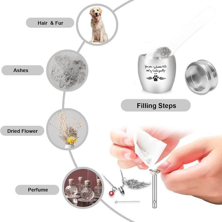 Pet Memorial Gifts Set Including Cat/Dog Memorial Picture Frame, Urn Necklace for Ashes for Women/Men and Pet Urns for Dog Ashes Small 3Pcs/2Pcs, as Dog Memorial Gifts/Pet Loss Gifts - The Max & Rex Collection
