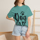 Dog Dad T-Shirt — Paw Print Graphic Tee for Dog Lovers, Gift for Pet Dads