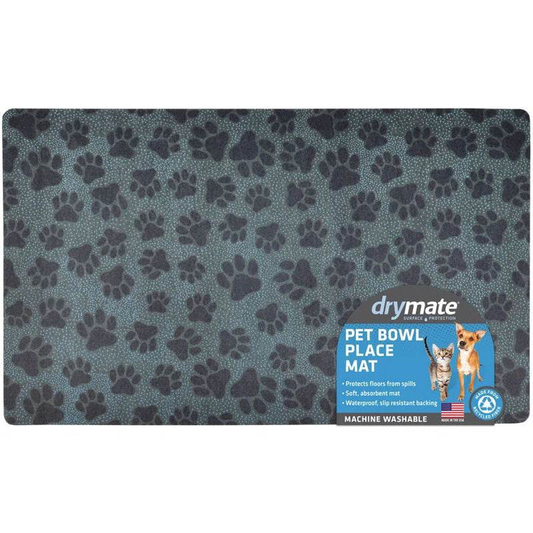 Premium Pet Bowl Placemat - Thin Absorbent Waterproof Feeding Mat for Dogs & Cats | Machine Washable Floor Protection - The Max & Rex Collection