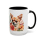 Chihuahua Floral Mug | 15oz Coffee Mug for Dog Lovers