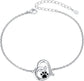 Always in My Heart Paw Print Necklace – Pet Memorial Gift - The Max & Rex Collection