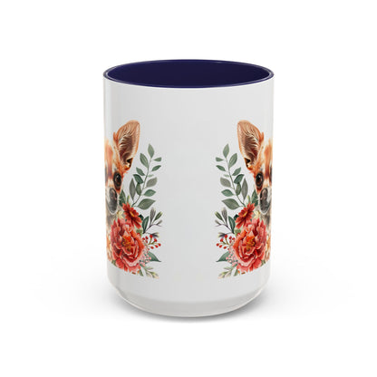 Chihuahua Floral Mug | 15oz Coffee Mug for Dog Lovers