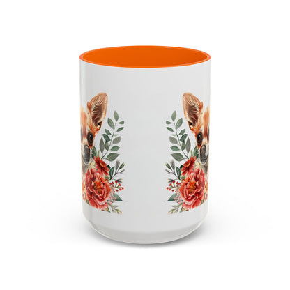 Chihuahua Floral Mug | 15oz Coffee Mug for Dog Lovers