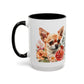 Chihuahua Floral Mug | 15oz Coffee Mug for Dog Lovers
