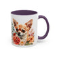 Chihuahua Floral Mug | 15oz Coffee Mug for Dog Lovers