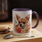 Chihuahua Floral Mug | 15oz Coffee Mug for Dog Lovers