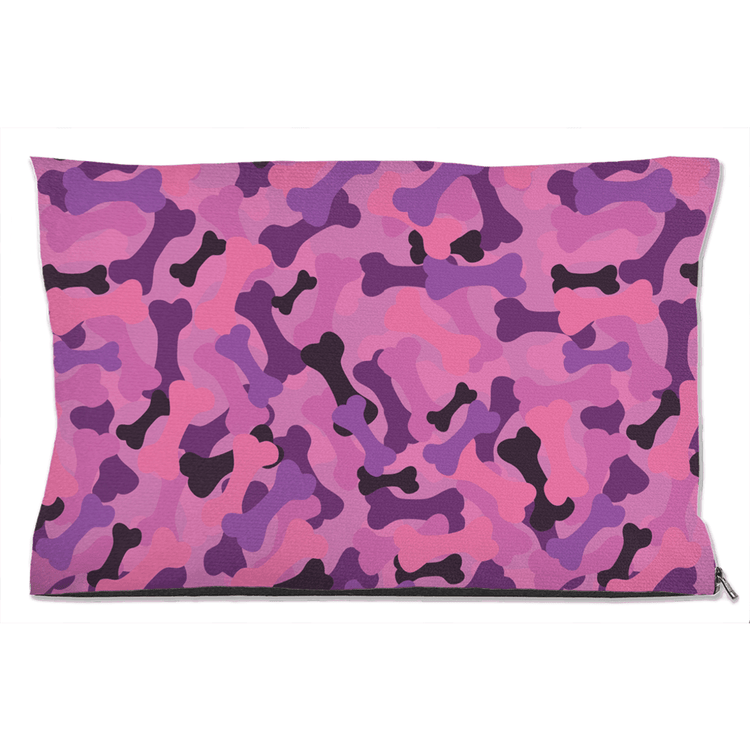 Bone Camo Pink Dog Bed – Stylish Indoor & Outdoor Pet Bed in Multiple Sizes - The Max & Rex Collection