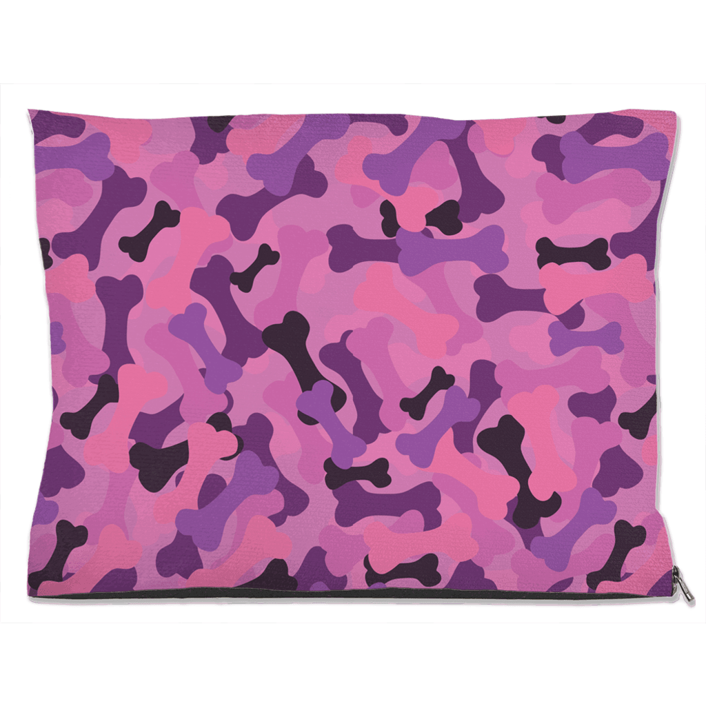 Bone Camo Pink Dog Bed – Stylish Indoor & Outdoor Pet Bed in Multiple Sizes - The Max & Rex Collection