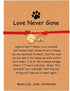 Pet Memorial Bracelet with Rainbow Bridge & Paw Print Charm - Adjustable Red String Pet Loss Gift | Dog Cat Memory Jewelry - The Max & Rex Collection
