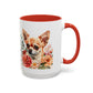 Chihuahua Floral Mug | 15oz Coffee Mug for Dog Lovers