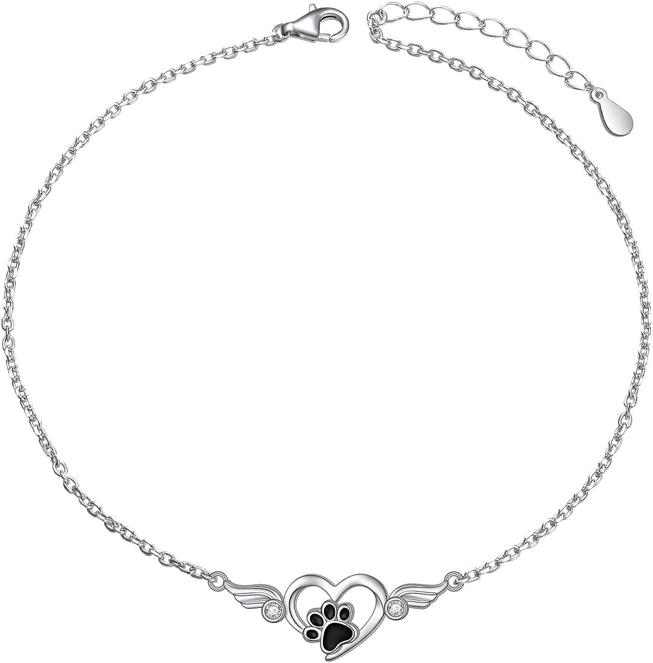 Always in My Heart Paw Print Necklace – Pet Memorial Gift - The Max & Rex Collection