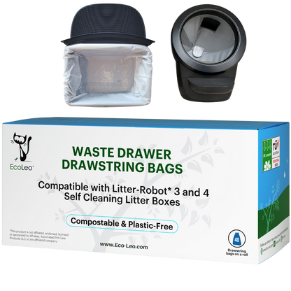 Litter-Robot 4 and 3 Compatible Compostable Drawstring Waste Drawer Liners