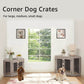 Dereham Furniture Corner Dog Crate with Cushion - The Max & Rex Collection