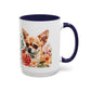 Chihuahua Floral Mug | 15oz Coffee Mug for Dog Lovers