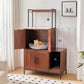 Modern Hidden Cat Litter Box Enclosure Cabinet | Dual-Purpose Cat Furniture