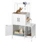 Modern Hidden Cat Litter Box Enclosure Cabinet | Dual-Purpose Cat Furniture