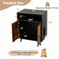 Rustic-Modern Cat Litter Cabinet with Extra Storage - The Max & Rex Collection