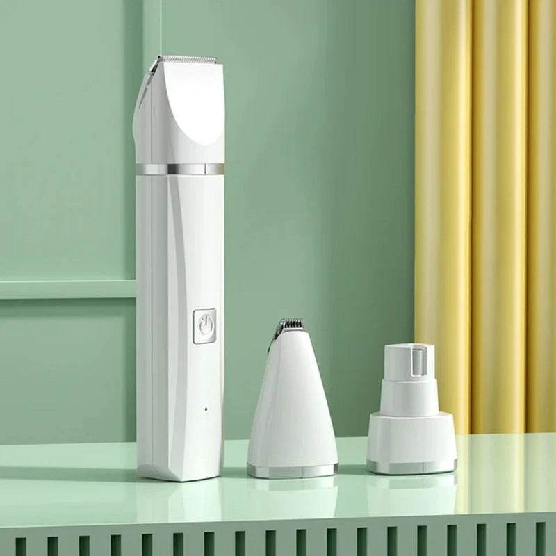 4-in-1 Professional Electric Pet Grooming Kit - Complete Home Salon with Hair Trimmer, Clippers, Nail Grinder & Quiet Motor for Cats & Dogs - The Max & Rex Collection