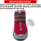 QUMY 2PCS Dog Boots for Large Dogs, Medium Dog Shoes & Paw Protectors for Hot Pavement, Summer Heat Protection, Mesh Breathable Nonslip Dog Booties for Hardfloors, Walking Running Hiking Red Size 2 - The Max & Rex Collection