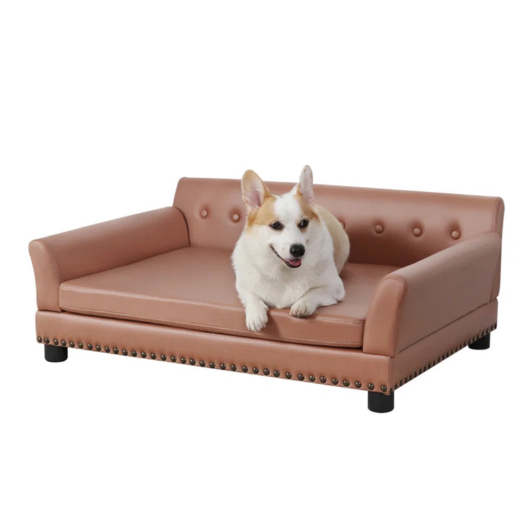 Orthopedic Leather Pet Bed