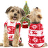 QETRABONE Small Dog Pet Cat Christmas Costume Sweater, Pet Supplies Costume Xmas Clothes Dog Jumpers Snowflake Elk Pattern Christmas Outfits for Dogs Puppy Kitten Cats (Large, Red Snowflake)