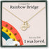 Rainbow Bridge Pet Memorial Necklace – Honor the Loss of a Beloved Cat or Dog - The Max & Rex Collection