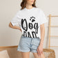 Dog Dad T-Shirt — Paw Print Graphic Tee for Dog Lovers, Gift for Pet Dads