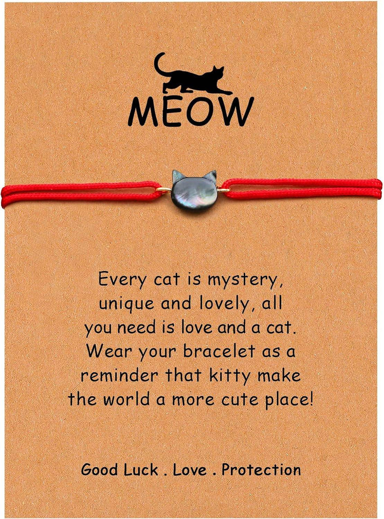 Pet Memorial Bracelet with Rainbow Bridge & Paw Print Charm - Adjustable Red String Pet Loss Gift | Dog Cat Memory Jewelry - The Max & Rex Collection