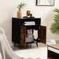 Rustic-Modern Cat Litter Cabinet with Extra Storage - The Max & Rex Collection